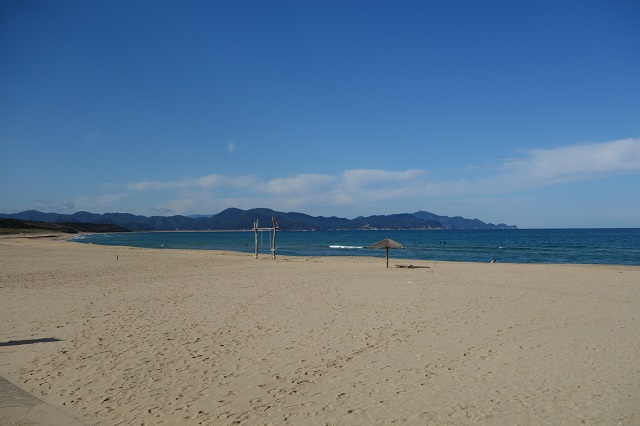 リゾート地の様な夕日ヶ浦。