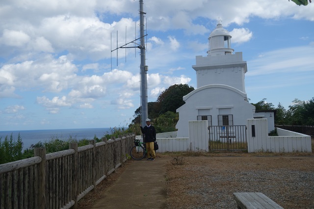 西郷岬にて。