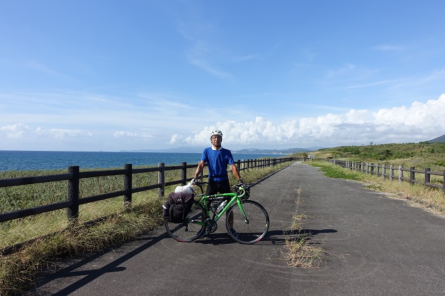 日置市のサイクリングロード。