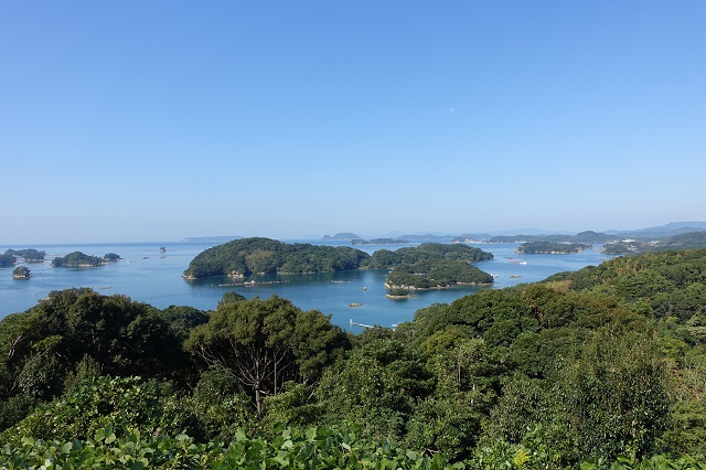 「船越展望所」から見た九十九島。