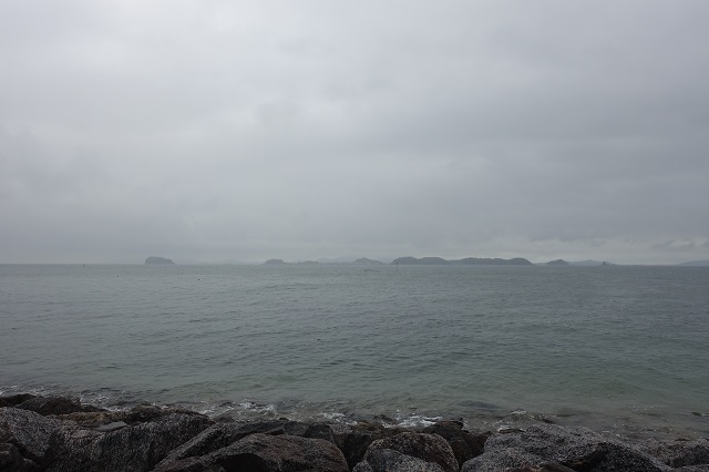 羽豆岬からの海。