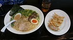 かわしま屋ラーメン（900円）＆餃子（320円）