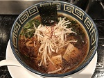 濃い醤油のビーガンラーメン（1000円）