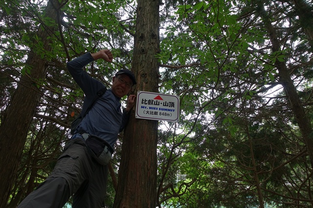 比叡山山頂にて