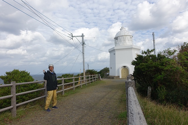 伊王島灯台にて。