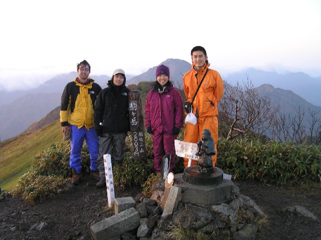 10月22日　魚沼駒ケ岳　山頂