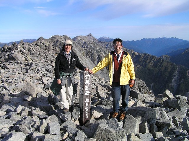 10月7日　前穂高岳　山頂