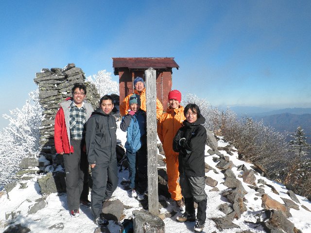 12月4日　四阿山　山頂