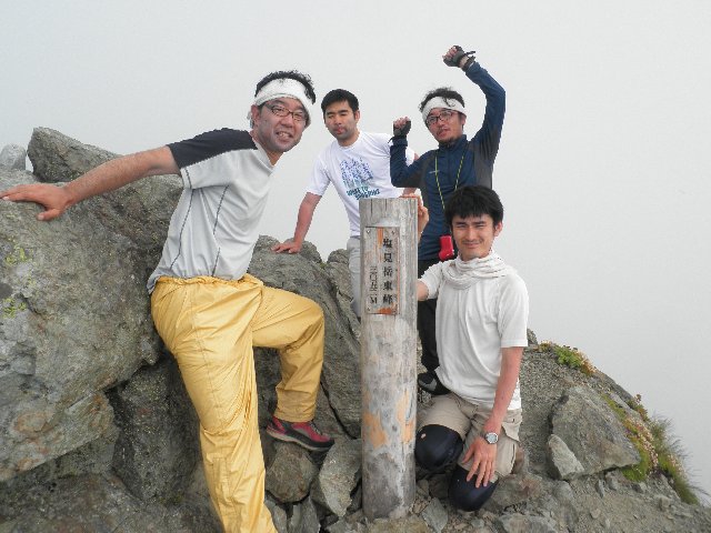 7月29日 塩見岳　山頂