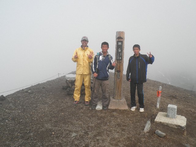 8月11日　大雪山（旭岳）　山頂