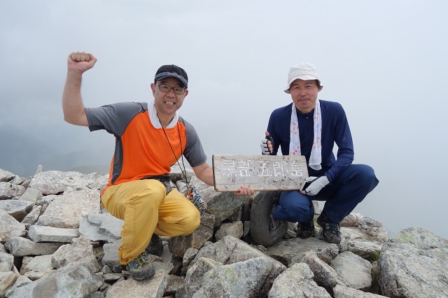 7月29日　黒部五郎岳　山頂