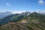 薬師岳、黒部五郎岳、三俣蓮華岳、鷲羽岳、