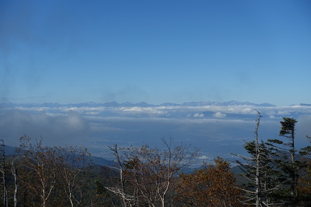 山頂から見た北アルプス